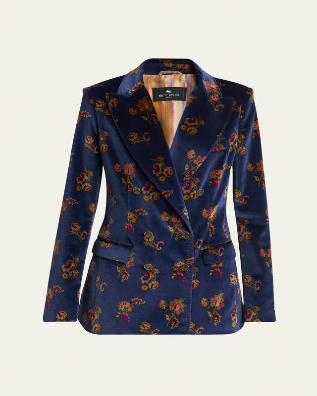 Floral Velvet Jacket